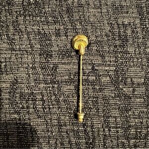 Vintage Gold Tone Mushroom  Brooch Pin